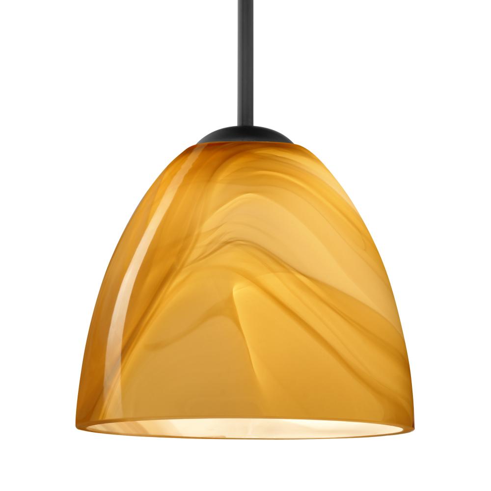 Besa Sasha Pendant Black Honey 1x50W MAX E26 Base