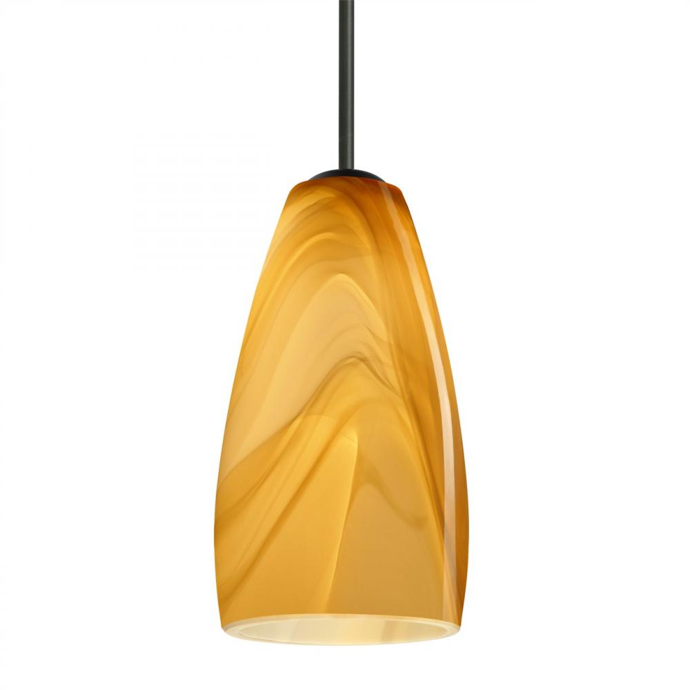 Besa Chrissy Pendant Black Honey 1x50W MAX E12 Base