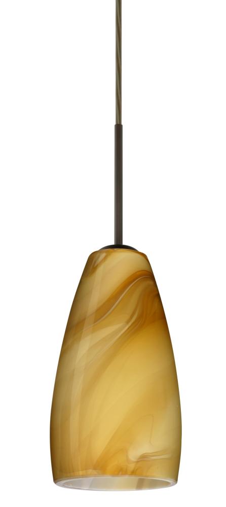 Besa Chrissy Pendant Bronze Honey 1x9W LED