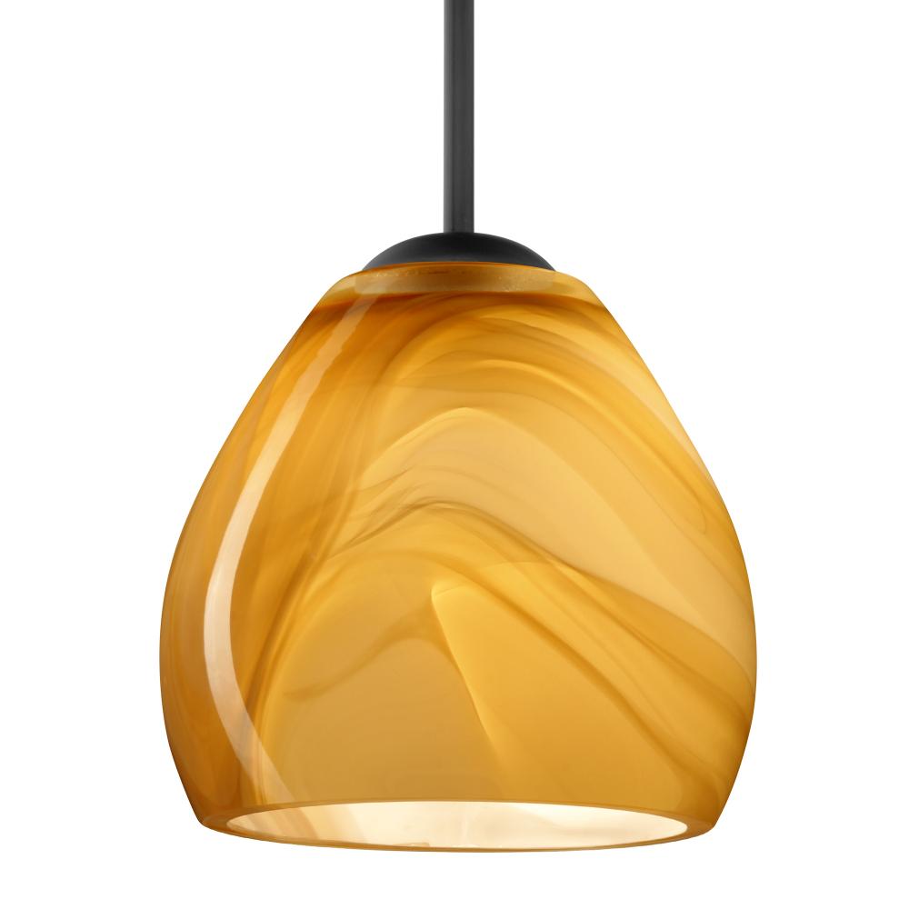 Besa Bolla Pendant Black Honey 1x50W MAX E12 Base