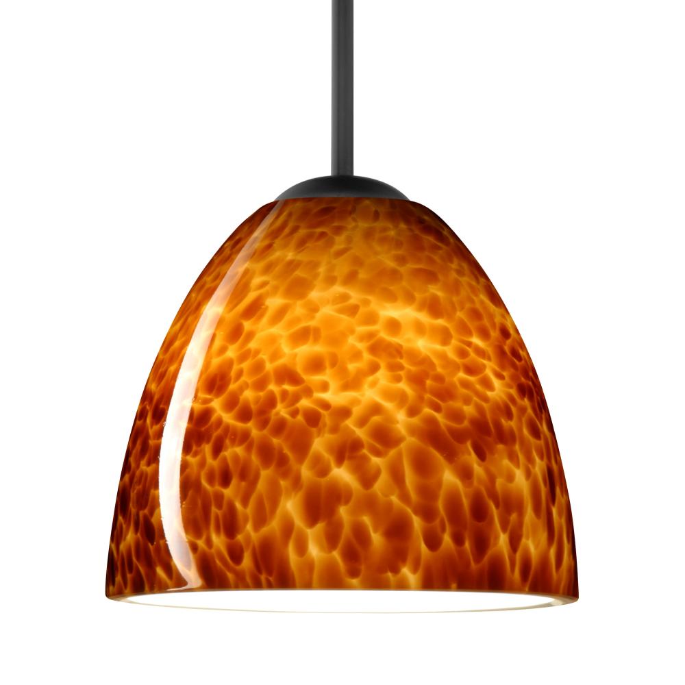 Besa Sasha LED Pendant 1Bt Amber Cloud Black 1x9W LED