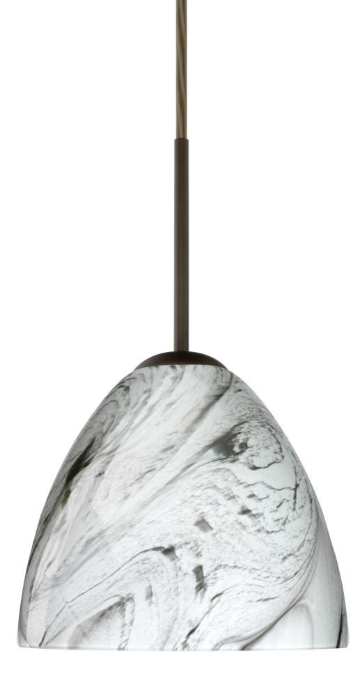 Besa Sasha Pendant Bronze Marble Grigio 1x50W B10 Med