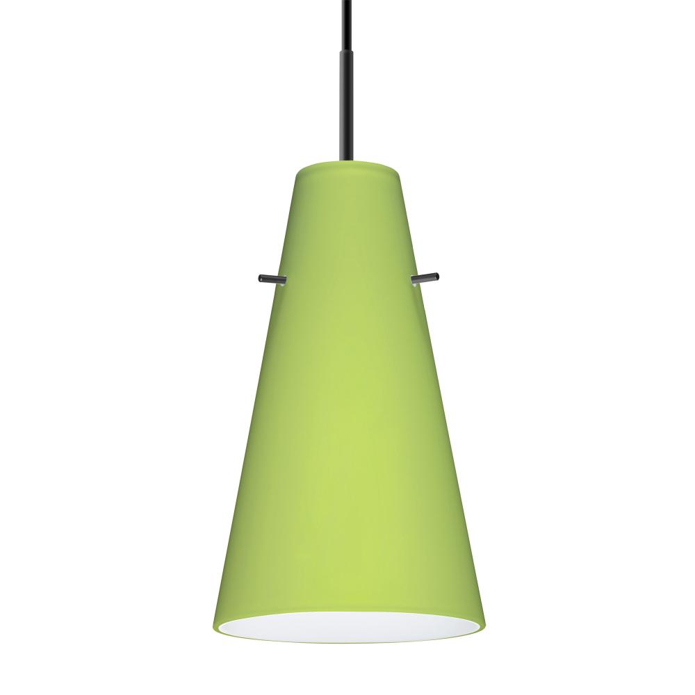 Besa Cierro Pendant Black Chartreuse 1x9W LED