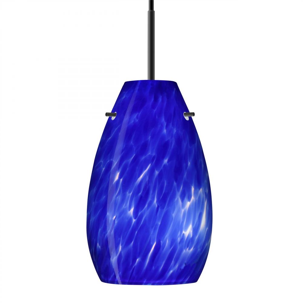 Besa Pera 9 LED Pendant Blue Cloud Black 1x9W LED