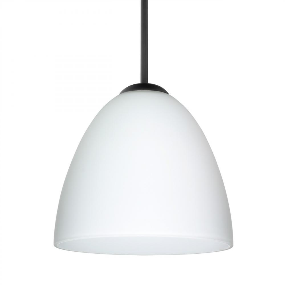 Besa Vila LED Pendant Opal Matte Black 1x9W LED