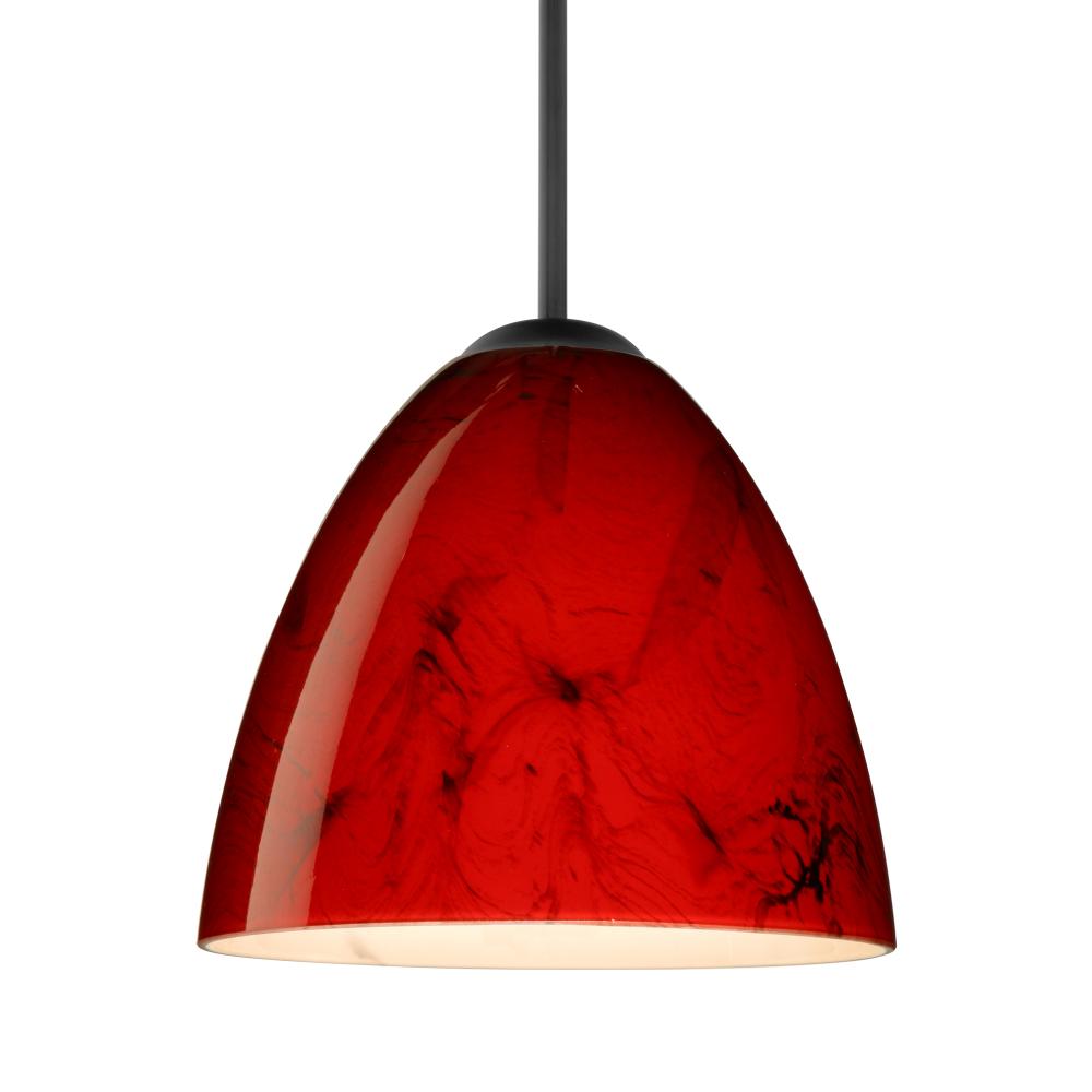 Besa Vila LED Pendant Magma Black 1x9W LED