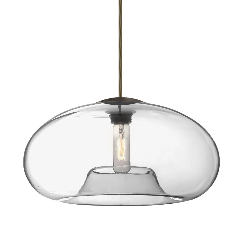 Besa Pendant Bana 15 Bronze Clear 1x60W Medium Base