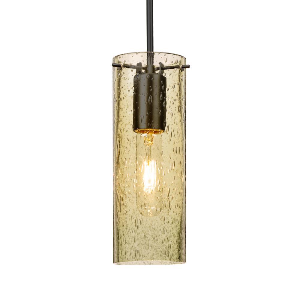 Besa, Juni 10 Cord Pendant, Gold Bubble, Black, 1x60W MAX E26 Base