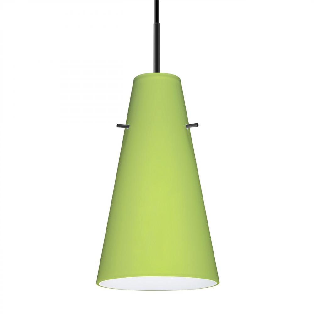 Besa Cierro Pendant Black Chartreuse 1x9W LED