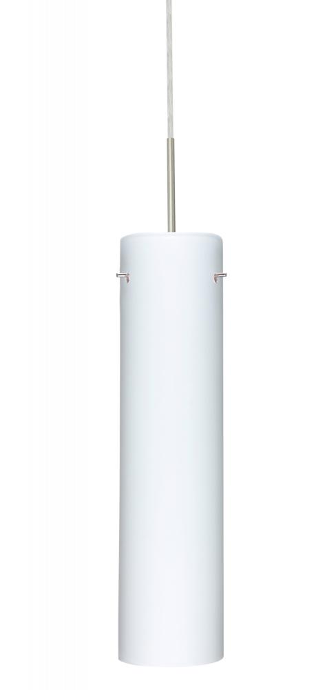 Besa Pendant Stilo 16 Satin Nickel Opal Matte 1x100W Medium Base