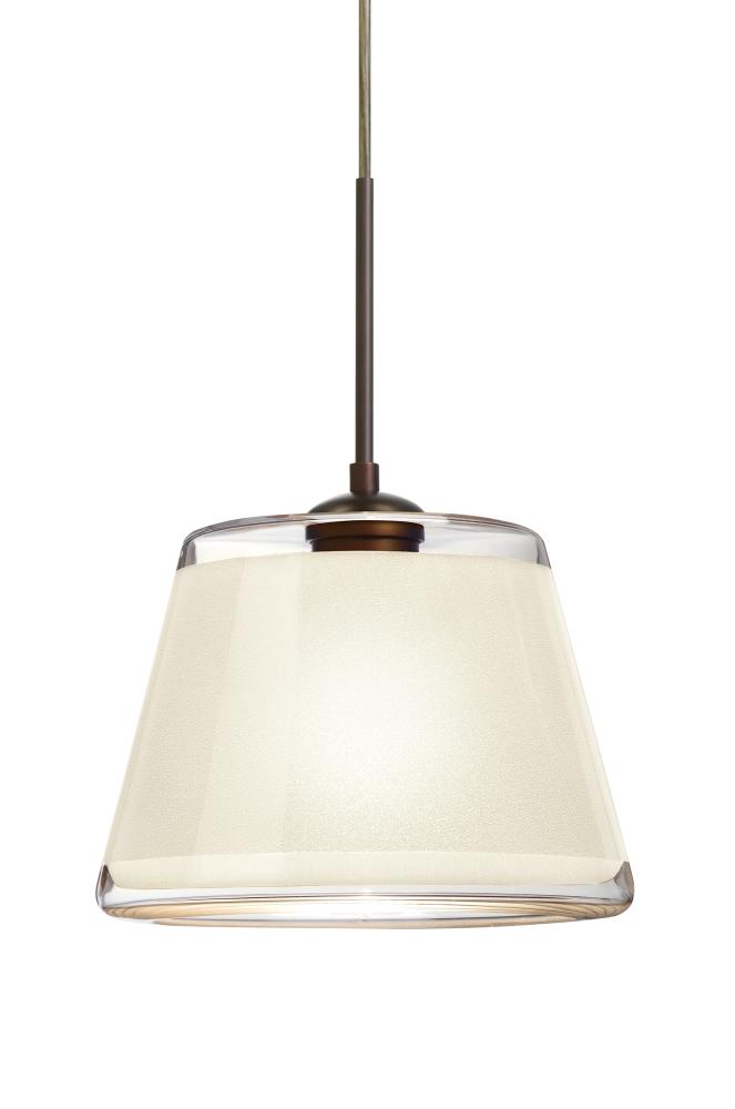 Besa Pendant Pica 9 Bronze White Sand 1x75W Medium Base, 15Ft. Cord