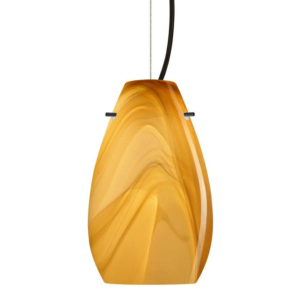 Besa Pera 9 LED Pendant Honey Black 1x9W LED