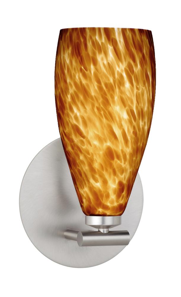 Besa Wall Karli Satin Nickel Amber Cloud 1x40W G9