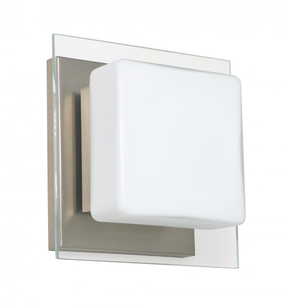 Besa Wall Alex Satin Nickel Opal/Clear 1x50W G9