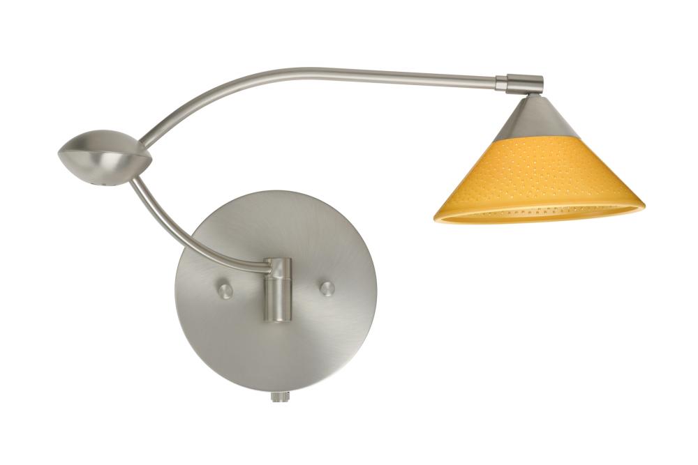 Besa Wall Kona Satin Nickel Mango Starpoint 1x50W Halogen Gy6.35