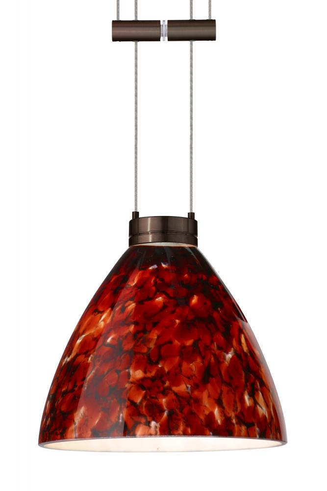 Besa Pendant Mia Bronze Garnet 1x50W Halogen