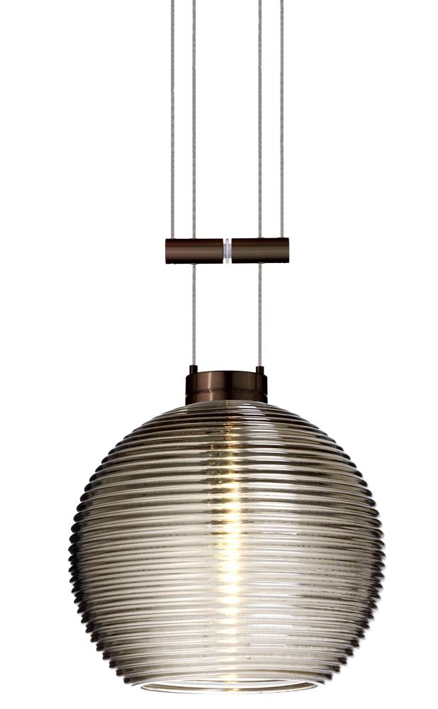 Besa Pendant Kristall 6 Bronze Smoke 1x35W Halogen