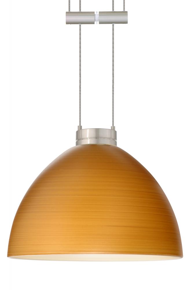 Besa Pendant Brella Satin Nickel Oak 1x50W Halogen