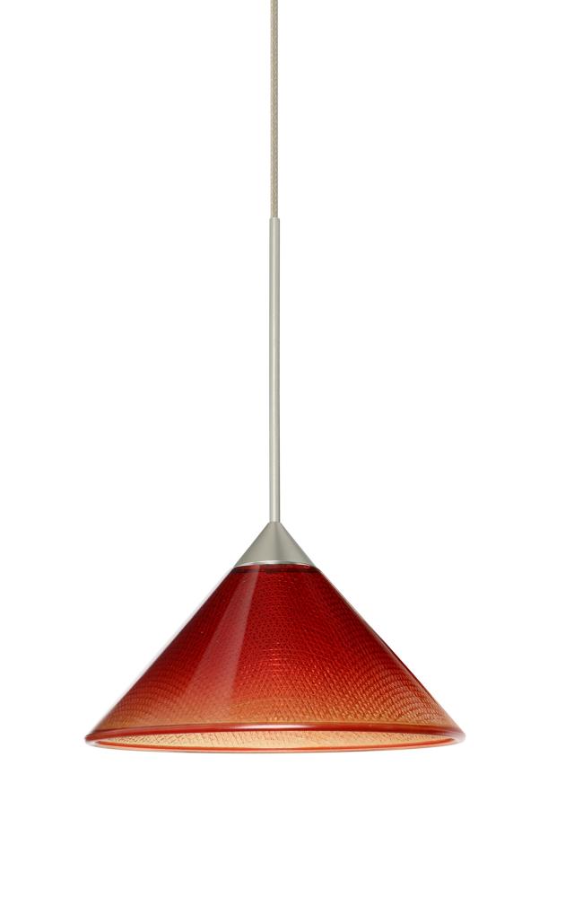 Besa Pendant Kona Satin Nickel Sunset 1x5W LED