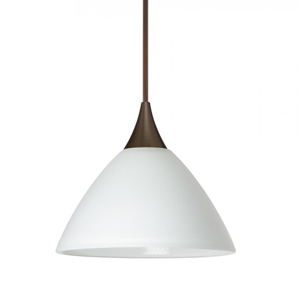 Besa Pendant Domi Bronze White 1x50W Halogen, 15Ft. Cord