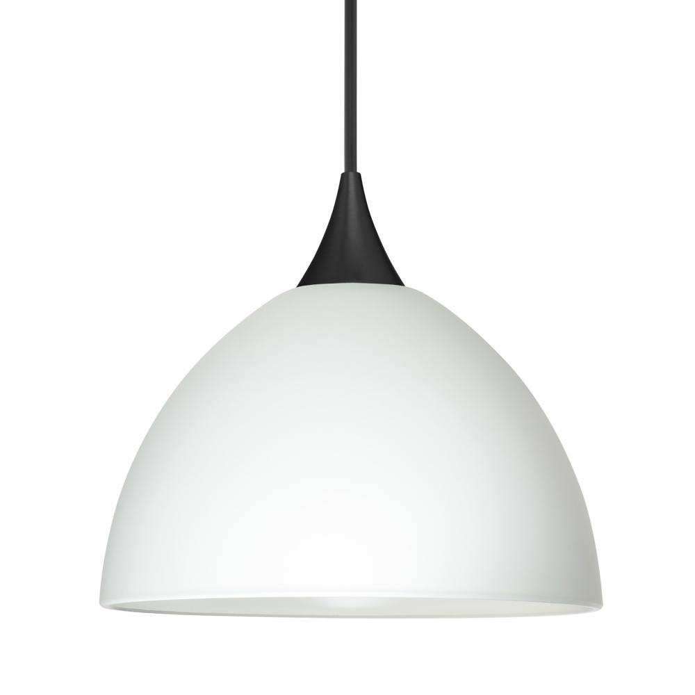 Besa Pendant Brella, Black Finish, White 1x6W LED