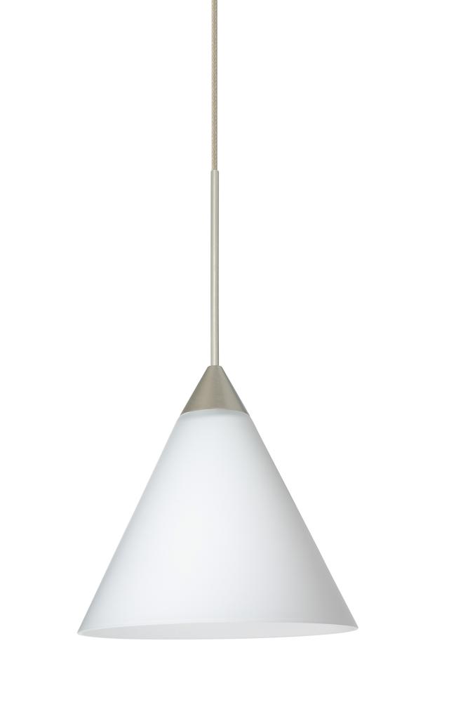 Besa Pendant Kani Satin Nickel Opal Matte 1x5W LED