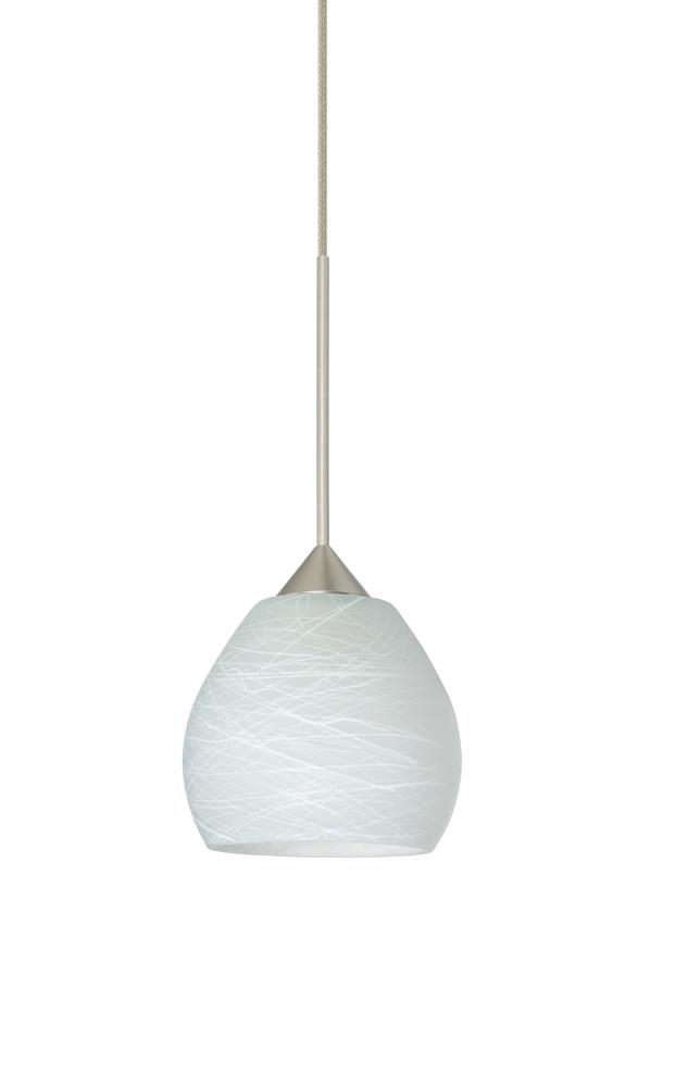 Besa Pendant Tay Tay Satin Nickel Cocoon 1x5W LED