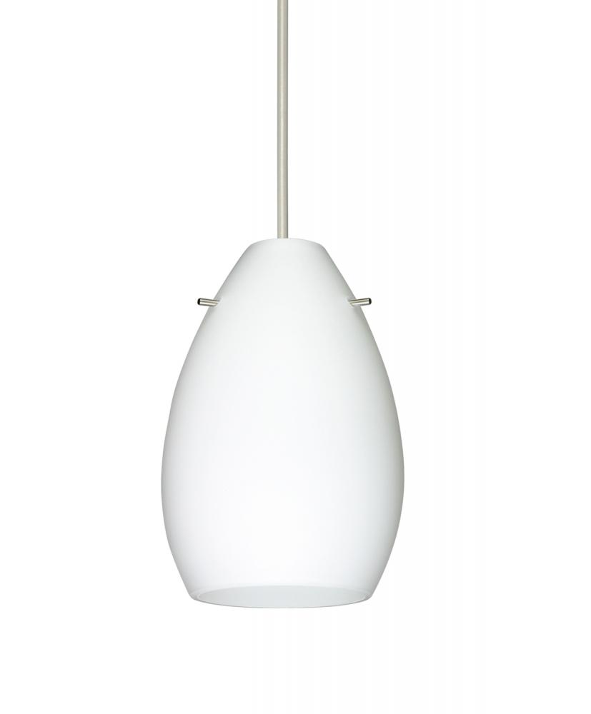 Besa Pendant Pera 6 Satin Nickel Opal Matte 1x50W Halogen