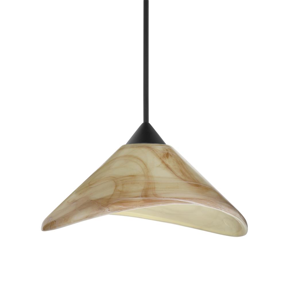 Besa Pendant Hoppi, Black Finish, Mocha 1x50W MAX GY6.35 Base