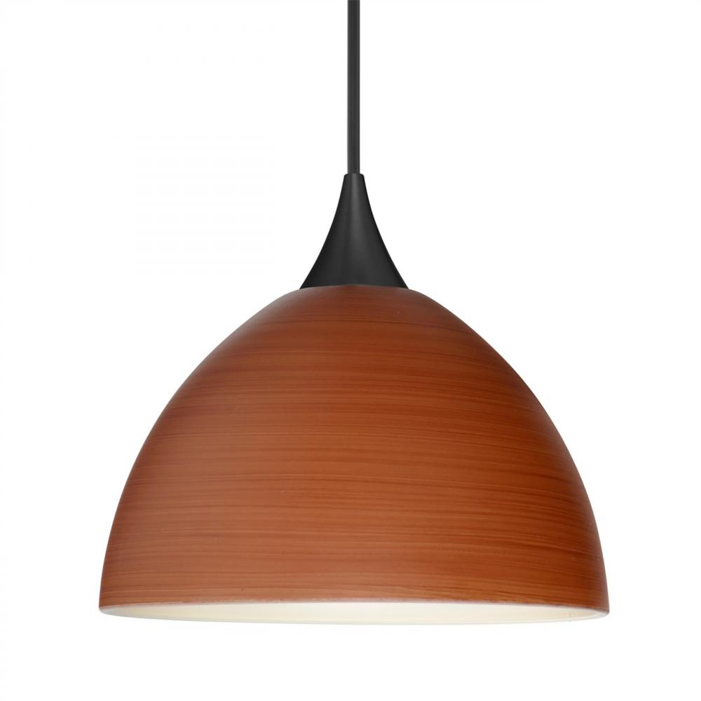 Besa Pendant Brella, Black Finish, Cherry 1x6W LED