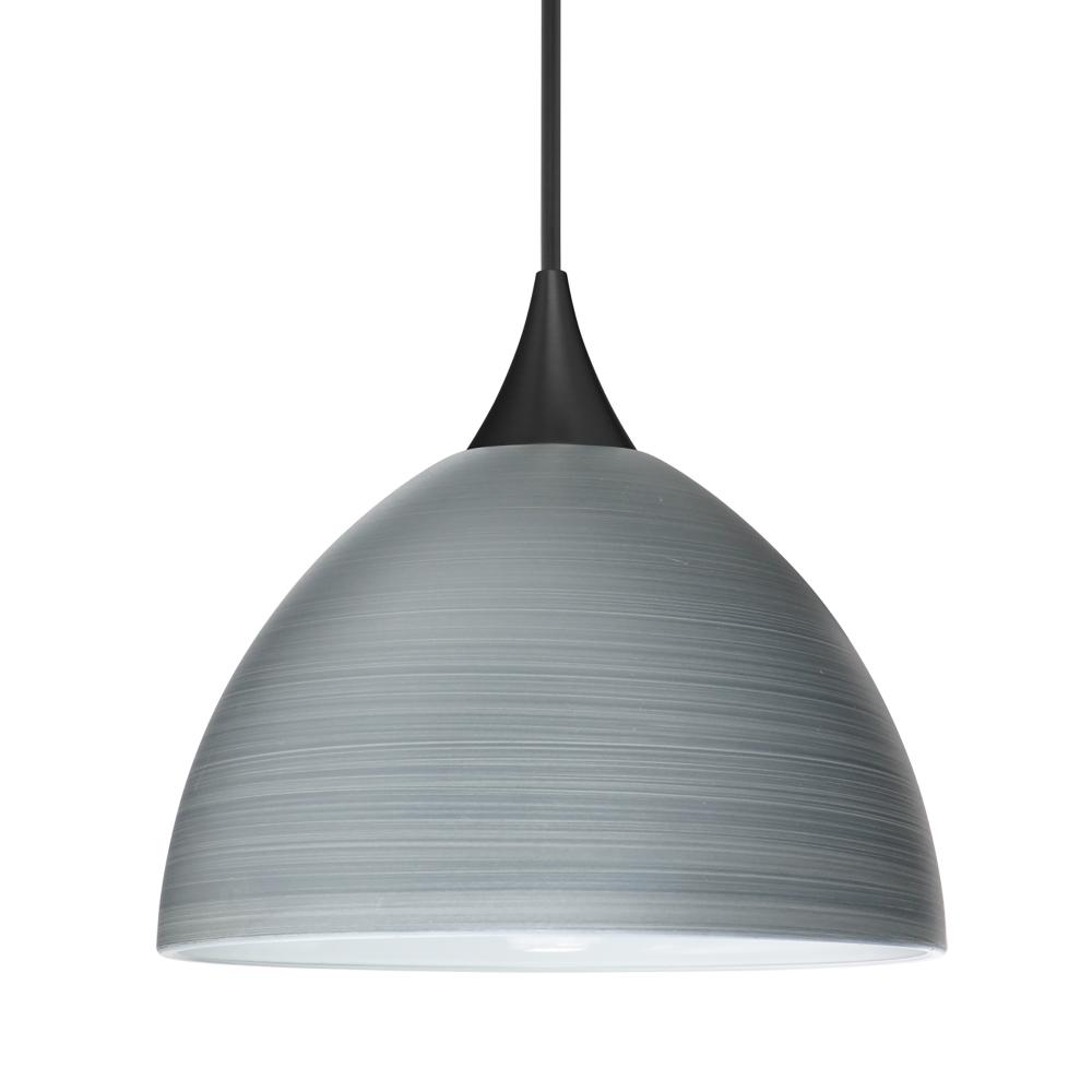 Besa Pendant Brella, Black Finish, Titan 1x6W LED