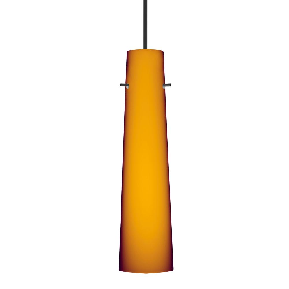 Besa Camino Pendant Black Amber Matte 1x50W Halogen, 0-10V Dimming