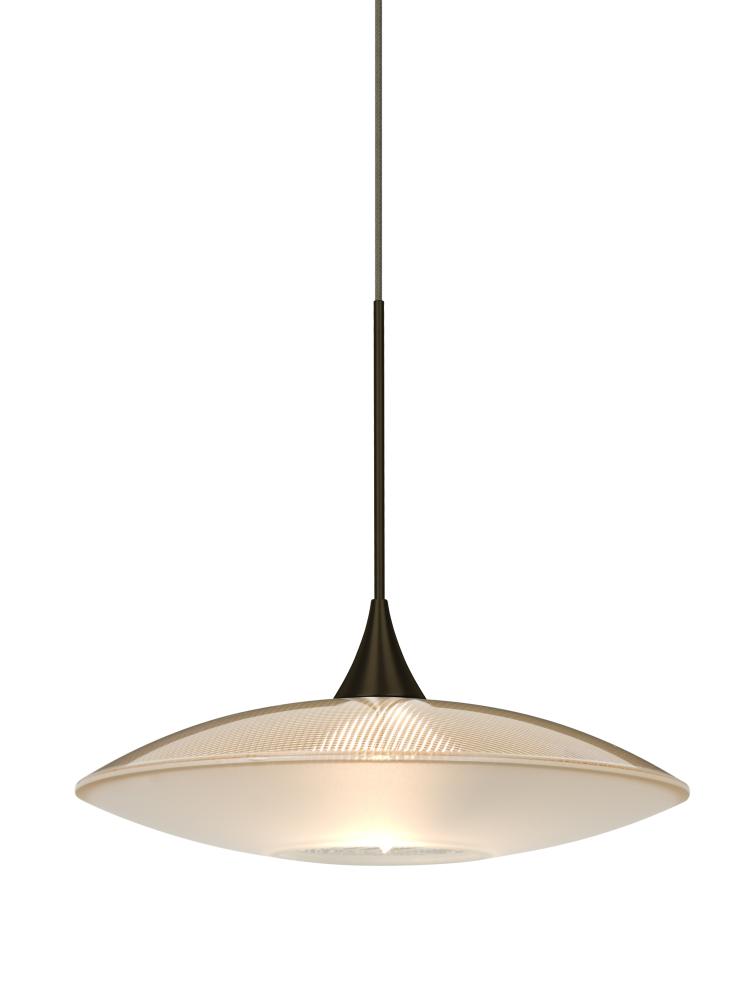 Besa Pendant Spazio Bronze Gold/Frost 1x5W LED