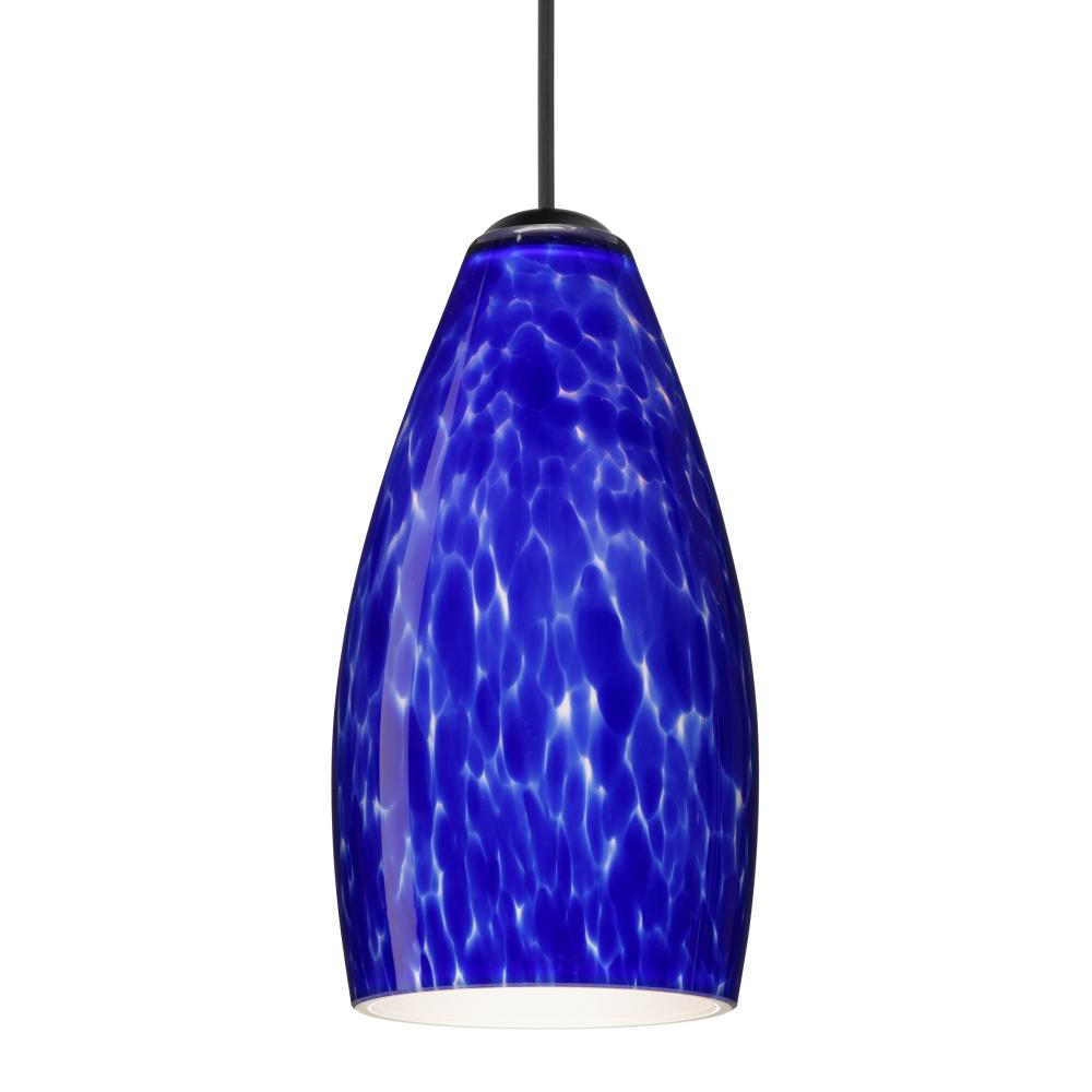 Besa Pendant Karli, Black Finish, Blue Cloud 1x50W MAX GY6.35 Base