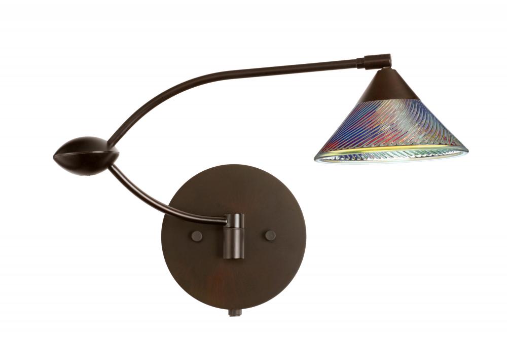 Besa Wall Swirl Bronze Dicro Swirl 1x50W Halogen Gy6.35