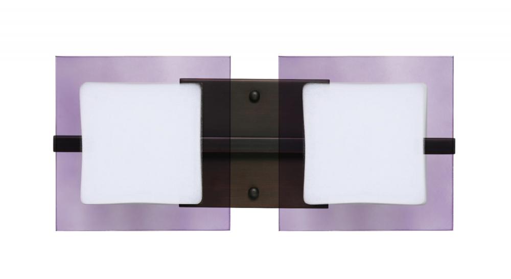 Besa Wall Alex Bronze Opal/Amethyst 2x50W G9