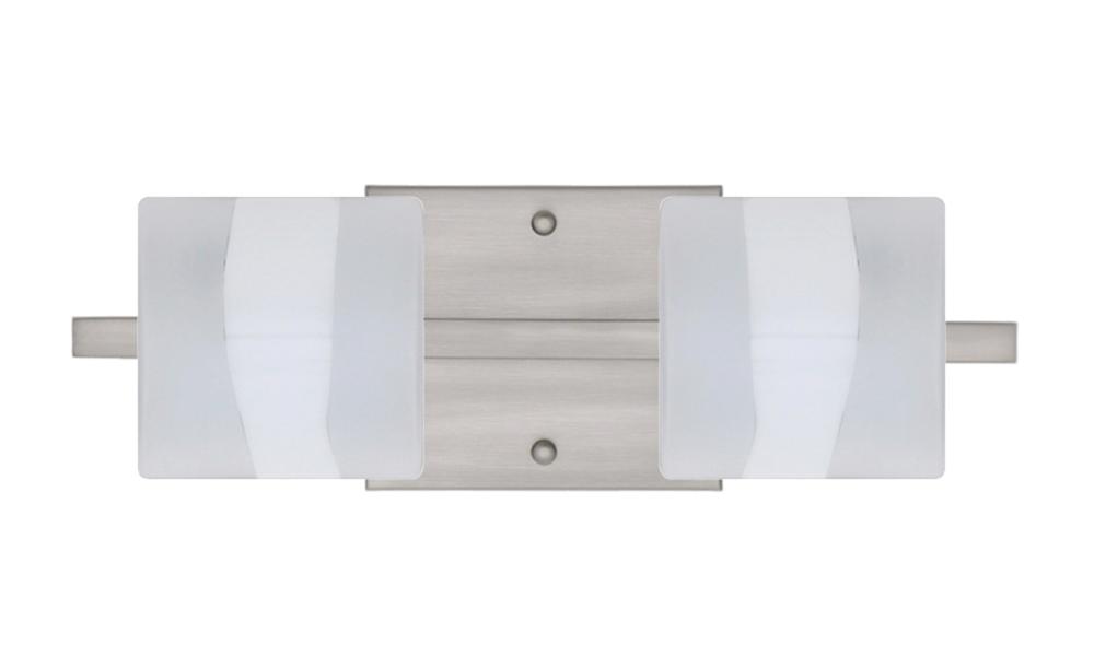 Besa Wall Paolo Satin Nickel Opal Frost 2x50W G9