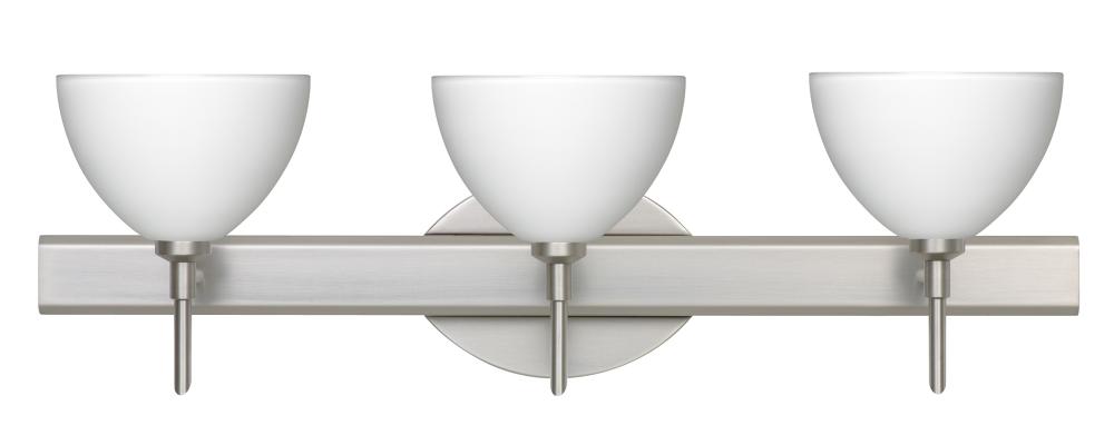 Besa Wall Brella Satin Nickel White 3x40W G9