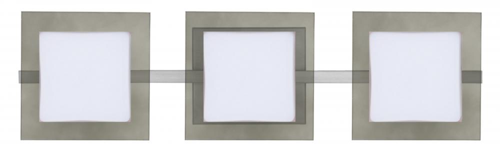 Besa Wall Alex Satin Nickel Opal/Smoke 3x50W G9