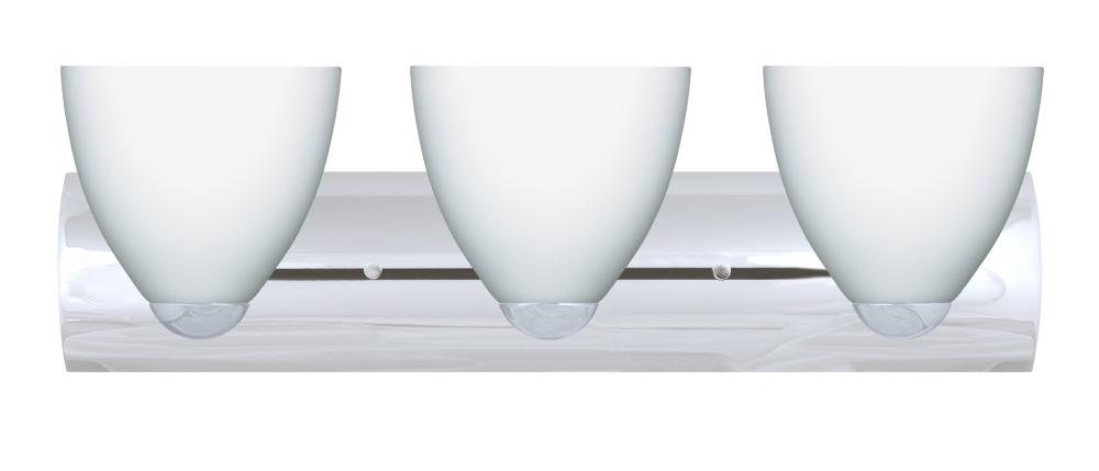 Besa Wall Sasha Chrome Opal Matte 3x75W Medium Base