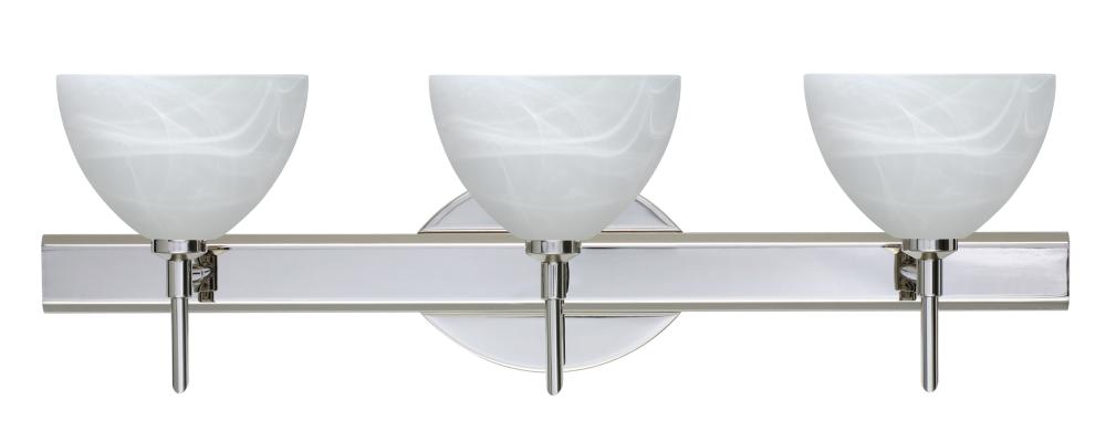 Besa Wall Brella Chrome Marble 3x5W LED