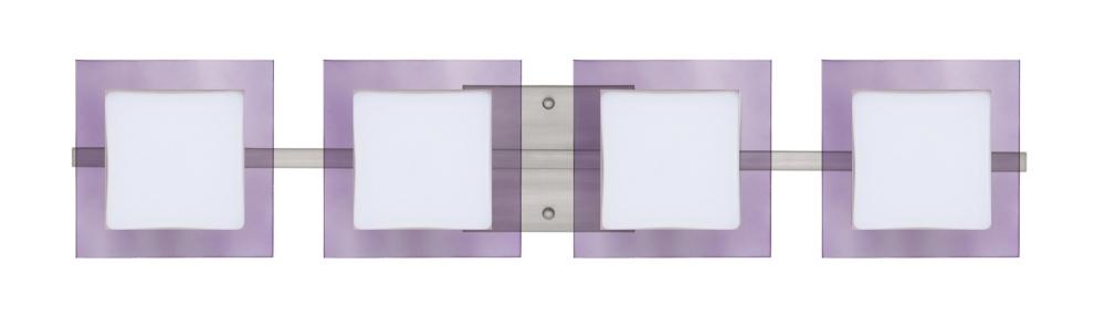 Besa Wall Alex Satin Nickel Opal/Amethyst 4x50W G9