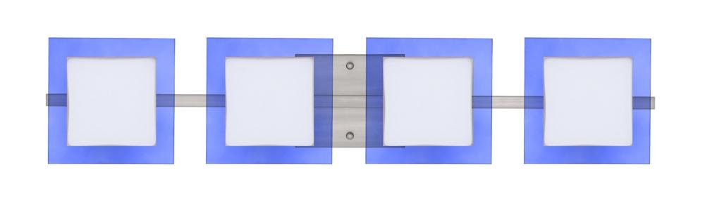 Besa Wall Alex Satin Nickel Opal/Blue 4x50W G9