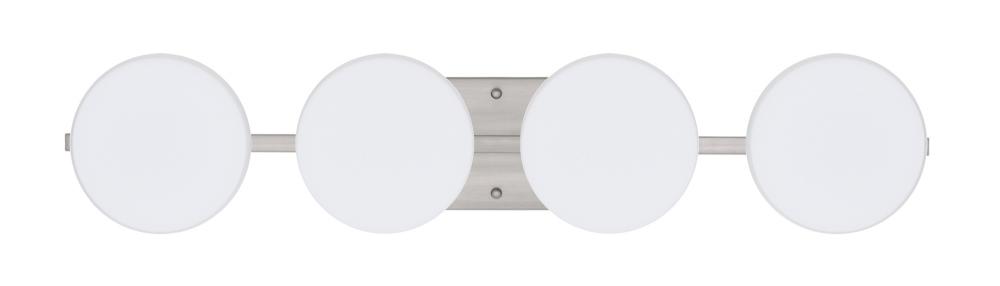 Besa Wall Ciro Satin Nickel Opal Matte 4x5W LED