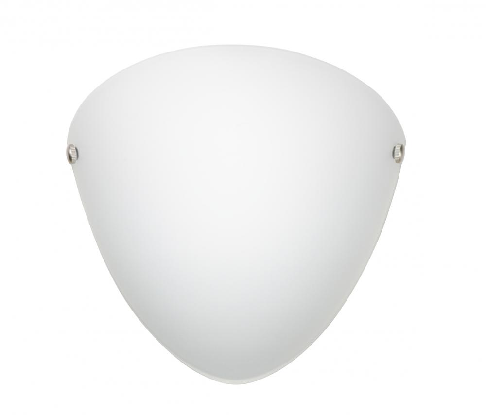 Besa Kailee LED Wall Opal Matte Polished Nickel 1x8W LED