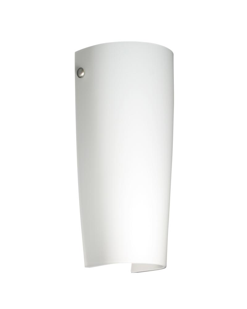 Besa Tomas LED Wall Opal Matte Satin Nickel 1x8W LED