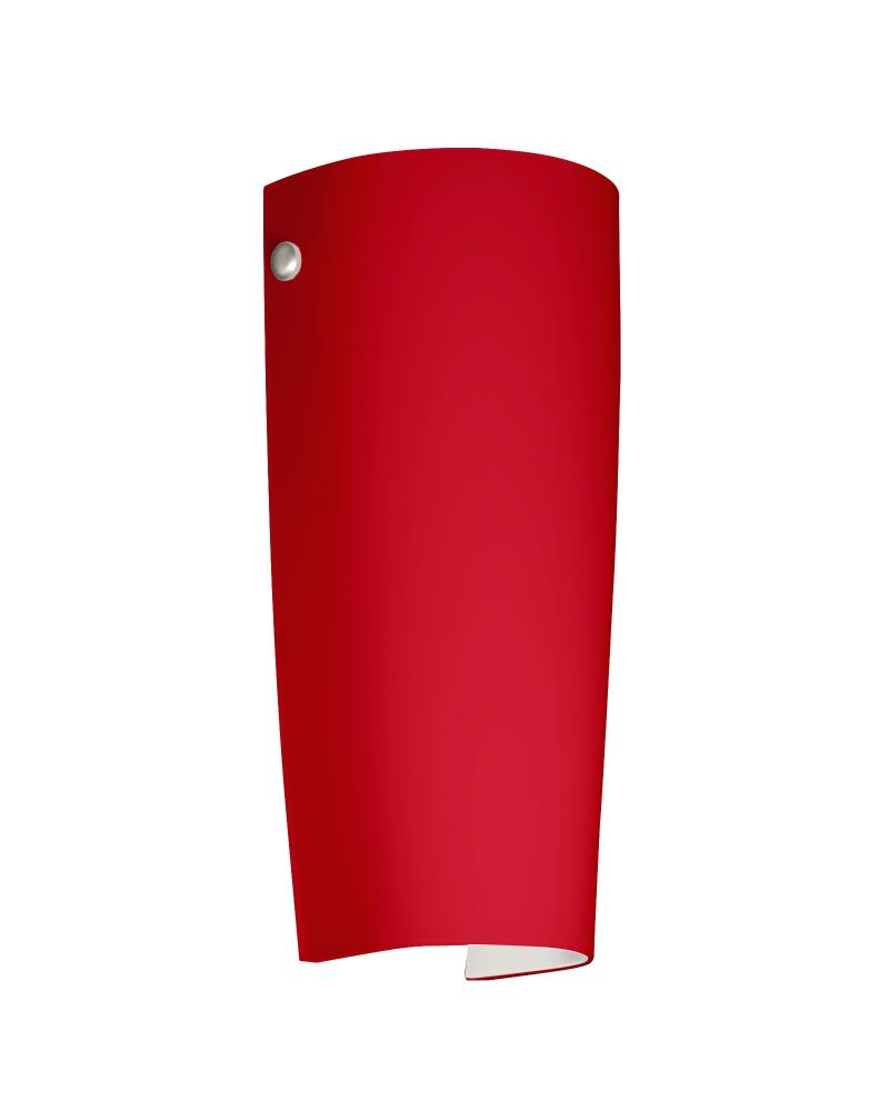 Besa Tomas LED Wall Ruby Matte Polished Nickel 1x8W LED