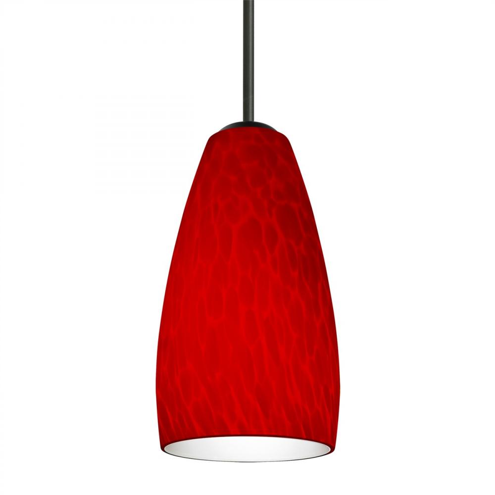 Besa Chrissy Pendant For Multiport Canopy Black Red Cloud 1x9W LED