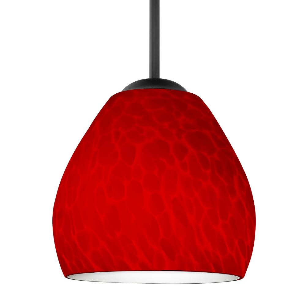 Besa Bolla LED Pendant For Multiport Canopy Red Cloud Black 1x9W LED