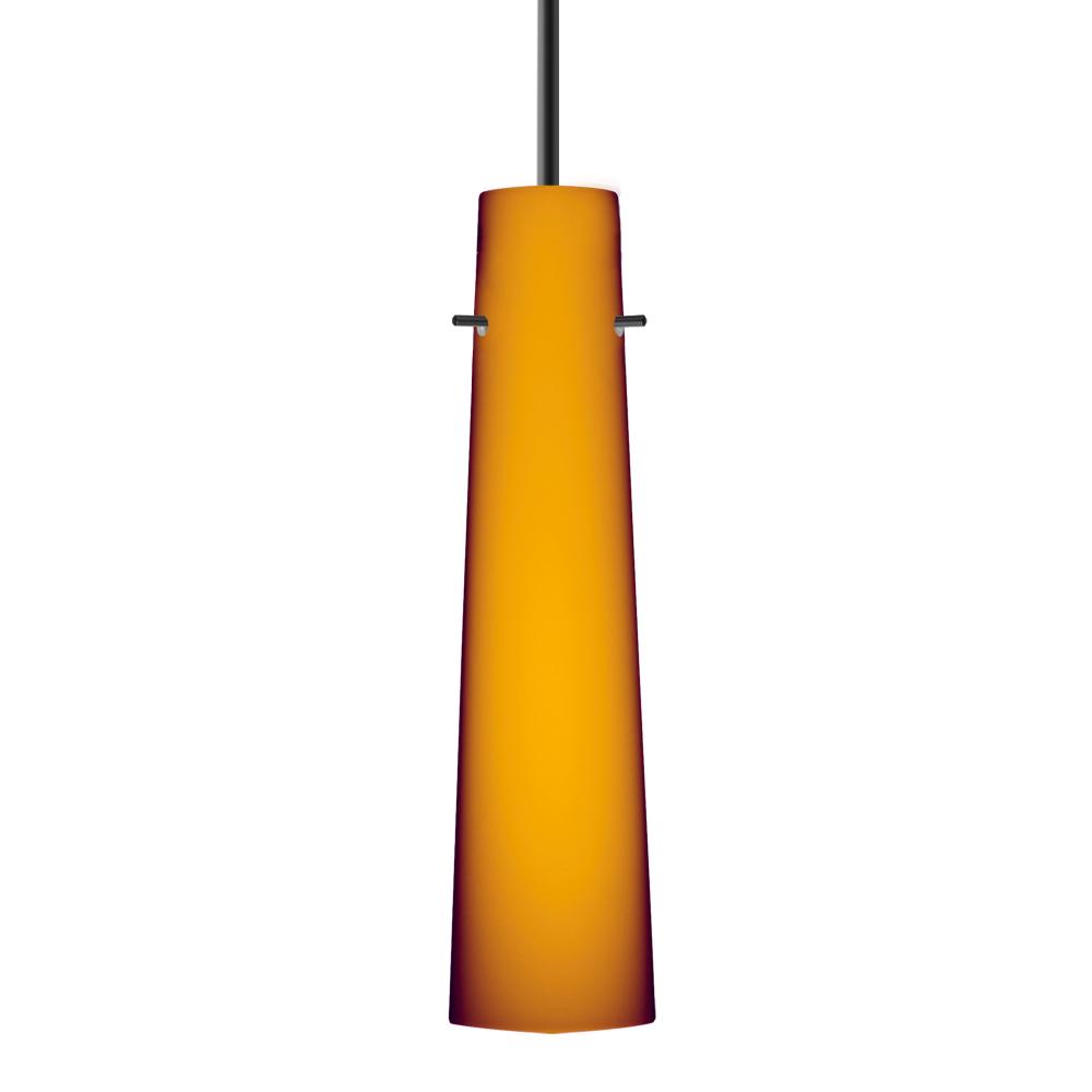 Besa Camino Pendant For Multiport Canopy Black Amber Matte 1x5W LED